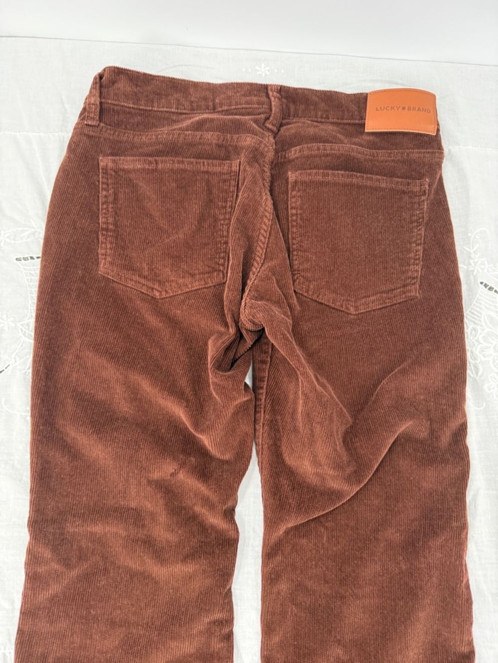 Lucky Brand Pants Wm 4 27 Brown Corduroy Sweet Mid Rise Bootcut - Picture 5 of 15